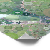 サボテン写真アートグリーンピンクブラウンTMCdesigns ポスター (角)