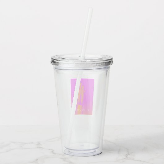 サボテン写真アートトラベルサミナアリゾナYEARおもしろい アクリルタンブラー (裏面)