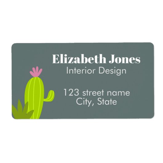 サボテン出荷ラベル ラベル (正面)