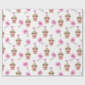 サボテン包装紙 ラッピングペーパー (フラット)