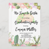 サボテン卒業フェスタパーティー 招待状 (正面/裏面)