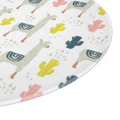 サボテン及びラマパターン カッティングボード (角)