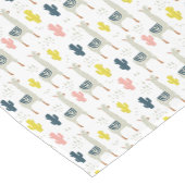 サボテン及びラマパターン ショートテーブルランナー (コーナー)