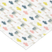 サボテン及びラマパターン テーブルクロス (アングル)