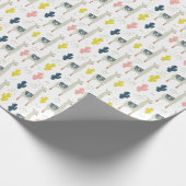 サボテン及びラマパターン ラッピングペーパー (角)