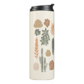 サボテン及び多肉のシームレスパターン タンブラー (回転左)