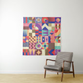 サボテン吸汁性：スケッチスタイルドードル タペストリー (インサイチュ(横))