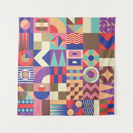 サボテン吸汁性：スケッチスタイルドードル タペストリー (正面)