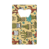 サボテン吸肉：手書きスケッチ クレジットカード栓抜き (裏面)