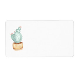 サボテン園 |水彩アドレス ラベル