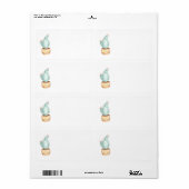 サボテン園 |水彩アドレス ラベル (フルシート)