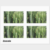 サボテン園 長方形シール (シート)