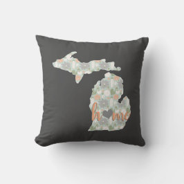 サボテン塗りミシガンシルエットホーム クッション