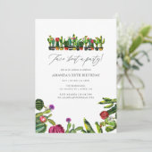 サボテン多肉フィエスタバースデーパーティー 招待状 (スタンド正面)