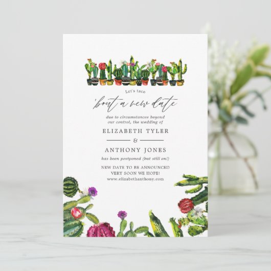 サボテン多肉フィエスタ結婚の更新 招待状 (スタンド正面)