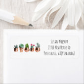 サボテン多肉中のバラ金ゴールドポット差出人住所 ラベル (インサイチュ)