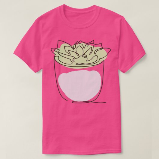 サボテン多肉多肉連続サボテン Tシャツ (デザイン正面)
