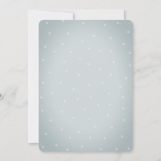 サボテン多肉性水玉模様赤ちゃんシャワー 招待状 (裏面)