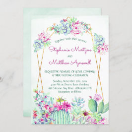 サボテン多肉植物学結婚院 招待状