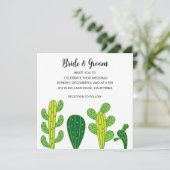 サボテン多肉植物結婚病 招待状 (スタンド正面)