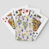 サボテン多肉模様 トランプ (裏面)