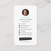 サボテン多肉模様 |名刺 名刺 (裏面)