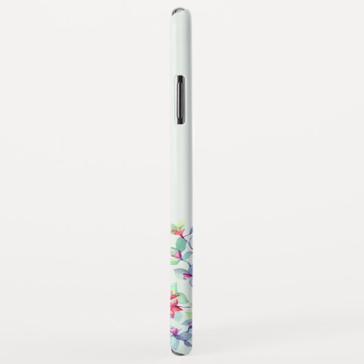 サボテン多肉水色幾何学モノグラム Case-Mate iPhoneケース (裏面/右)