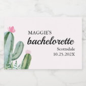 サボテン多肉砂漠バチェロレッテ スパークリングワインラベル (シングルラベル)