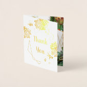 サボテン多肉質コーラルグリーン実在金箔 箔カード (正面)