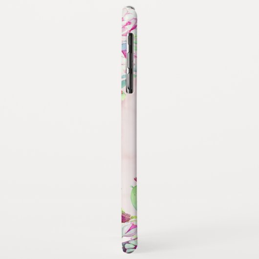 サボテン多肉質赤面大理石幾何学モノグラム Case-Mate iPhoneケース (裏面/左)