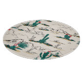 サボテン多肉類:ヴィンテージ砂漠フローラ。 カッティングボード (角)