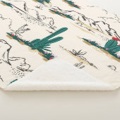 サボテン多肉類：ヴィンテージ砂漠フローラ。 シェルパブランケット (3/4)