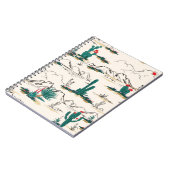 サボテン多肉類：ヴィンテージ砂漠フローラ。 ノートブック (左側)