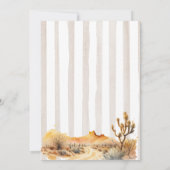 サボテン女性のカーボーイエススペインのニーナベイビーシャワー 招待状 (裏面)