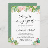 サボテン婚約したのフローラ婚約 案内状 (正面/裏面)