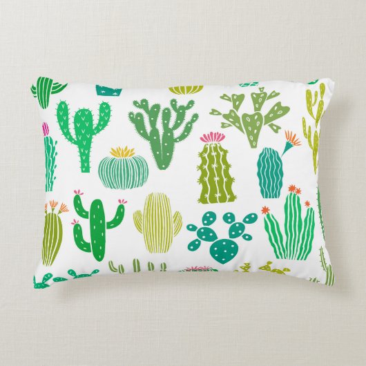 サボテン工場：ヴィンテージフローラセット。 アクセントクッション (正面)