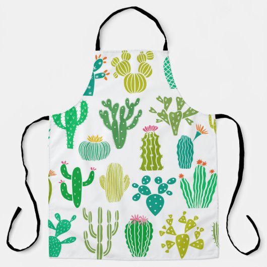 サボテン工場：ヴィンテージフローラセット。 エプロン (正面)