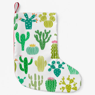 サボテン工場：ヴィンテージフローラセット。 スモールクリスマスストッキング