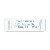 サボテン差出人住所ラベル ラベル (正面)