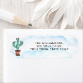 サボテン差出人住所 ラベル (インサイチュ)