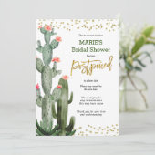 サボテン延期アナウンス招待状 招待状 (スタンド正面)