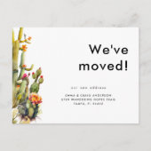 サボテン引っ越しました ポストカード (正面)