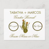 サボテン性別がDIYスクラッチカーフェイクドを明らかにする 案内ポストカード (正面)