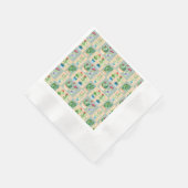 サボテン愛 – 水彩(2) 縁ありカクテルナプキン (角)