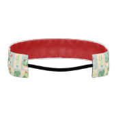 サボテン愛 – 水色 アスレチックヘッドバンド (裏面)