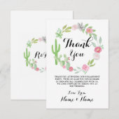 サボテン感謝カードリースフィエスタウェディング 招待状 (正面/裏面)