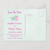 サボテン提灯フィエスタサクランス日付を保存 案内ポストカード (裏面)