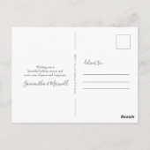 サボテン新しいホームスイートホームムービングアナウンセメント ポストカード (裏面)