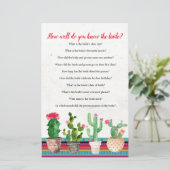 サボテン新婦のゲームカードをどれだけ知っているか (スタンド正面)