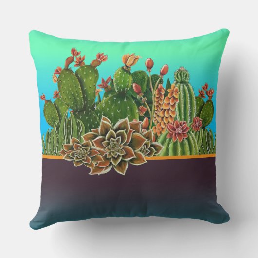 サボテン枕 クッション (裏面)